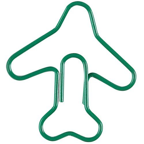 Custom Branded Zip Pouch With Fun Airplane Shaped Paper Clips