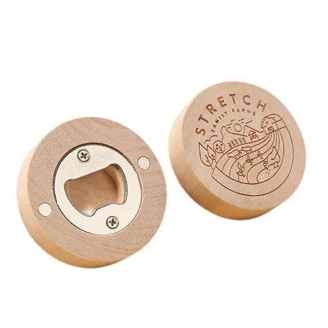 Custom Wooden Bottle Opener Magnet