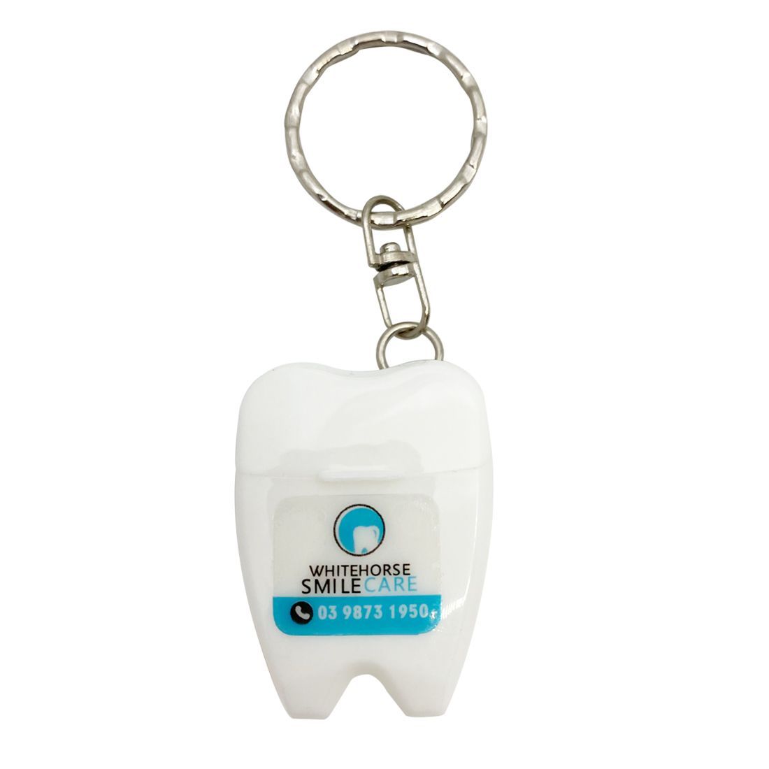 Full Color Custom Tooth Dental Floss Keyring