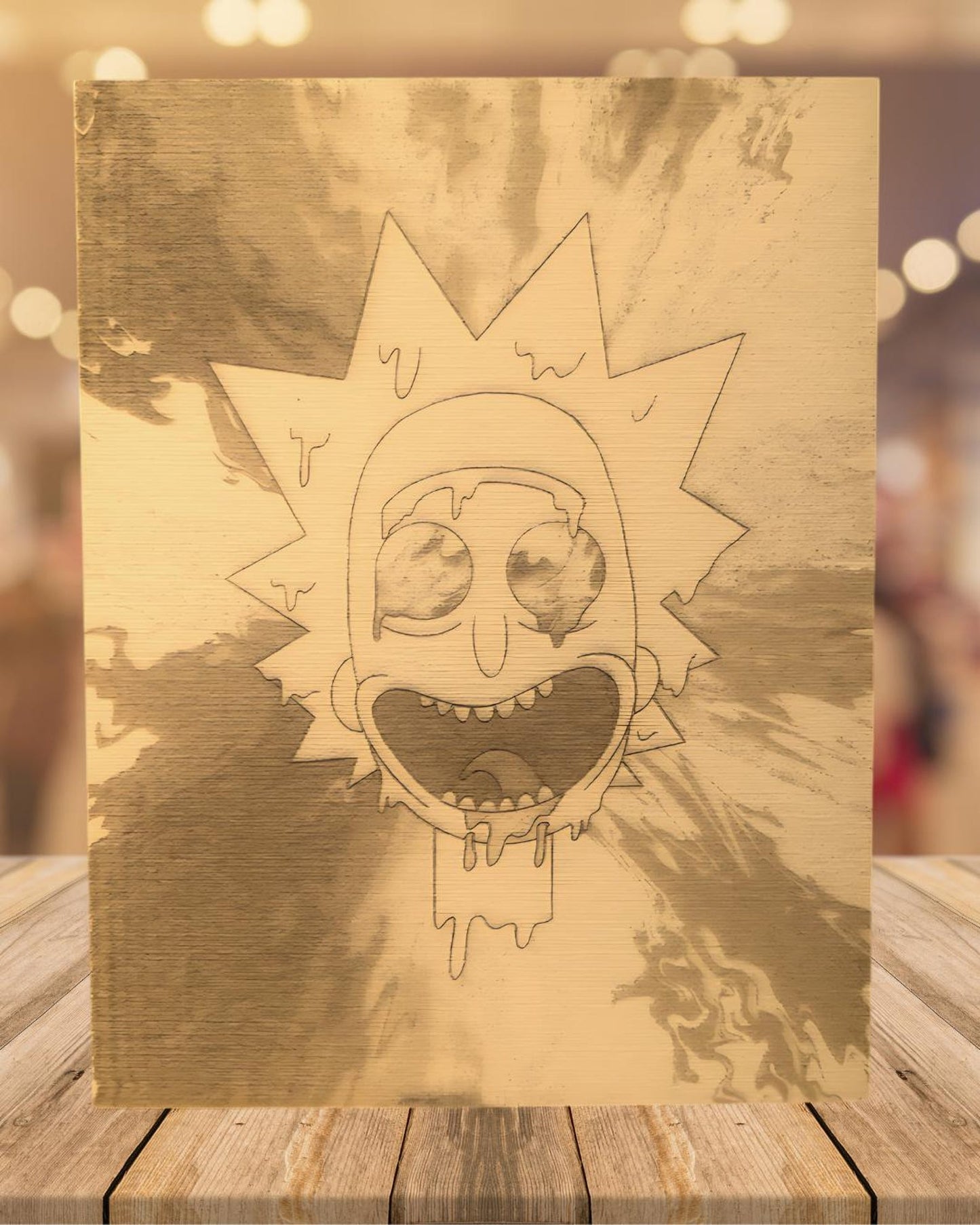 Custom Engraved Canvas Photo With Stand Wall Art, Home Decor, Gift