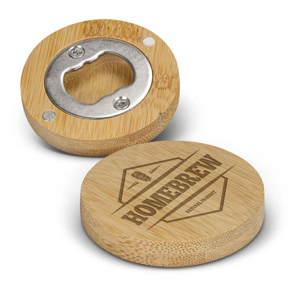 Custom Wooden Bottle Opener Magnet