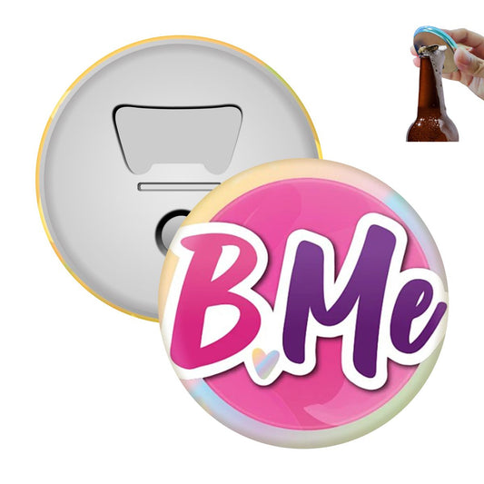 Full Color Custom Tinplate Bottle Opener Magnet
