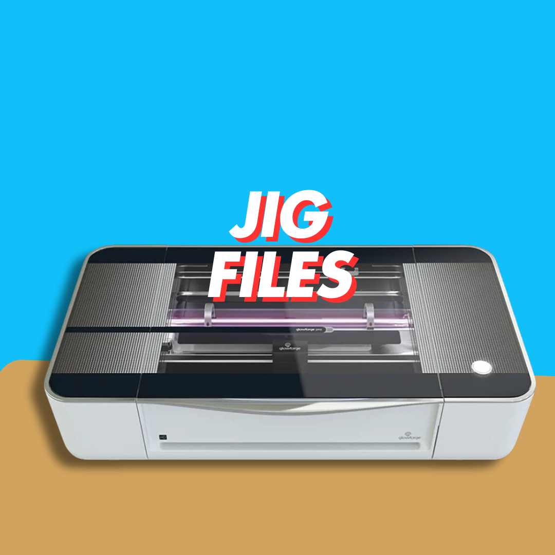Glowforge Engraving Mega Bundle | 120+ Files | Jigs | Laser Settings | Calibration Files | Tips | Laser Engraving DXF SVG Cut File